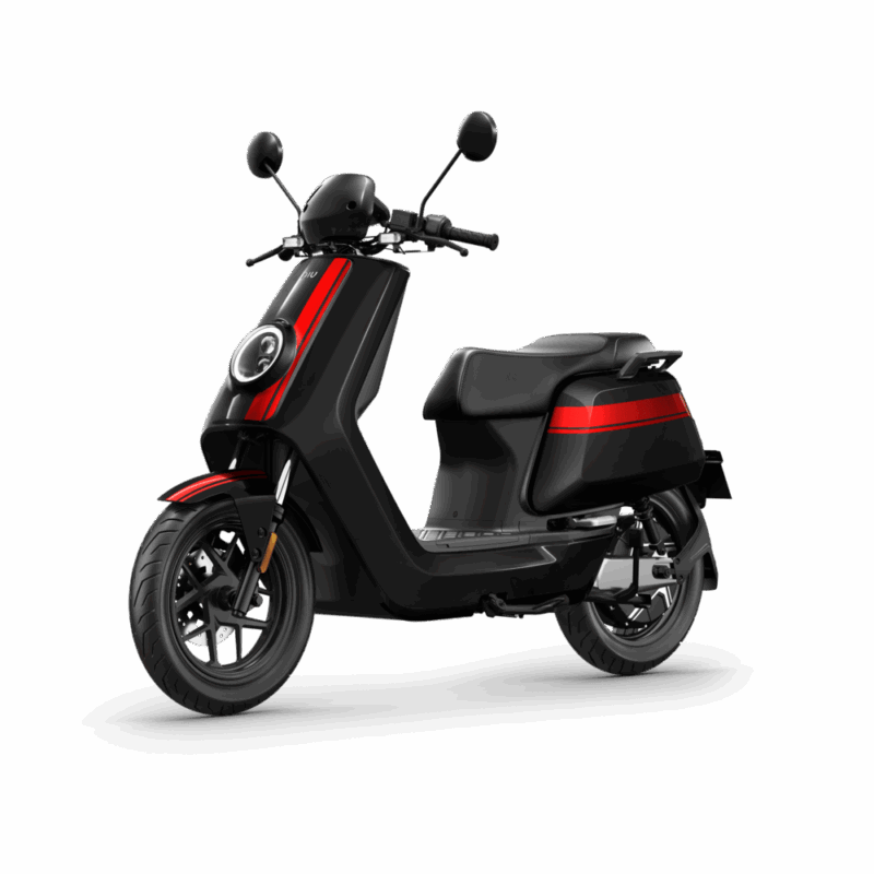 Scooter électrique NIU NQI GTS noir avec bandes rouges