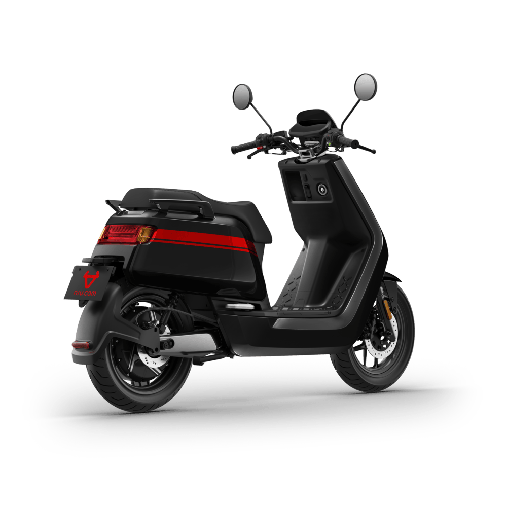 Scooter électrique NIU NQI GTS noir avec bandes rouges